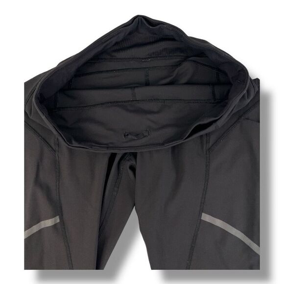 Lululemon Hop To It Cropped Leggings Mid Rise Reflective Size 10 - Picture 6 of 6
